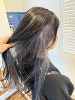 フレリス(FreRis) 巻き髪×インナーカラーグレージュ［守谷/カラー/ブリーチ］