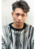 ツイストパーマメンズパーマメンズショートメンズパーマ短髪黒髪