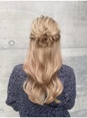 お呼ばれヘアセット～ハーフアップ～