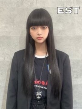 エスト 大阪梅田(EST) レミー100%/53cm☆シールエクステ60枚+ブリーチカラー