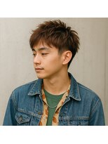 スープレックス ヘアーデザイン(SOUPREX HAIR DESIGN) ツーブロック無造作メンズショート 20代 30代 40代 50代 60代