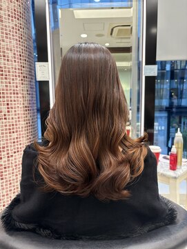 アピッシュ ギンザ(apish ginza) コテ巻き風パーマ/韓国風コテ巻きパーマ/ロングパーマ/デジパ