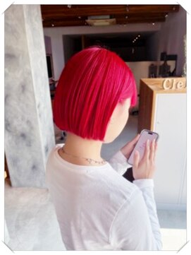 シエル ヘアーズ ボウ グループ(Ciel hairs beau gloup) エッジを効かせたバイブラントカラーで垢抜けを。