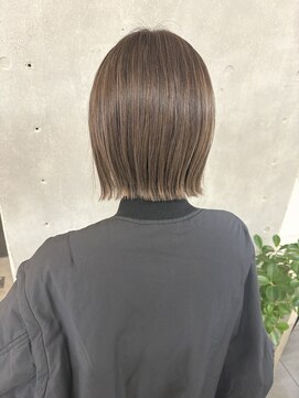ネオリーブカフ 鶴ヶ峰店(Neolive caff) 切りっぱなしボブ　大人デザインカラー