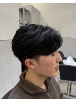 ビカムメンズヘアー 栄店(become men's hair)&nbsp;ナチュラルセンターパート/韓国ヘア/毛流れ