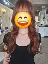 バンブーグラス(Bamboo grass)&nbsp;インナーカラー×オレンジカラー