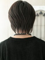 モッズヘア メン 上尾東口店(mod's hair men)&nbsp;ナチュラル斜めバング韓国ダークアッシュウルフショートI上尾