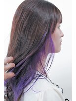 トップシェイプ(TOP SHAPE)&nbsp;インナーカラーパープルロングレイヤー艶感デザイン