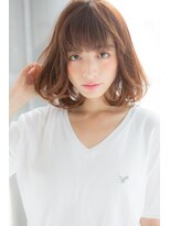 ノーブル 白金台店(Noble by PROGRESS)&nbsp;ふんわりレイヤーミディアム☆透明感カラー