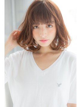 ノーブル 白金台店(Noble by PROGRESS) ふんわりレイヤーミディアム☆透明感カラー