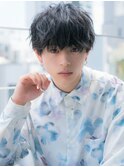 aRietta銀座*20代30代ソフトツーブロック×くせ毛風×マッシュ