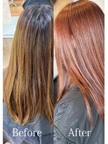 アークスヘアー&nbsp;大人可愛いハイライトブリーチピンクアッシュストレート