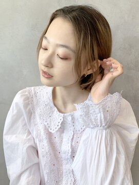 アイティーバイアルバム 松戸店(IT by ALBUM) ボブスタイル_くびれヘアビタミンカラーメルティカラー_58501