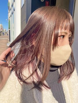 ミスターグッドモーニング(MR.GOOD MORNING) ハイインナーカラー×オン眉×春カラー