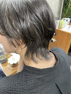 シェル 吉祥寺(shell) グレージュカラー/ボブウルフ/黒髪/ココアベージュ