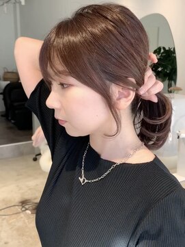テテ(tete.) 余白カバー顔まわり後毛サイドバング