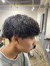 【men's限定】カット+パーマ+眉カット12650→11000円