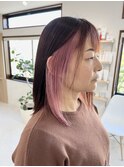 インナーカラー×ピンク
