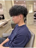 【VoasorteORIENTAL】前下がり縦落ちツイスパ