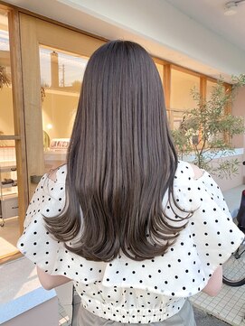 モカヘアー(mocha hair) ロングヘア/ベージュカラー/ナチュラルヘア