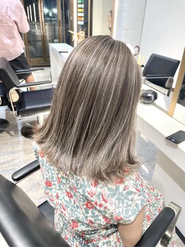 ブレンド 渋谷(BLend) 前髪アンブレラカラーこなれミディイメチェンウェーブパーマ