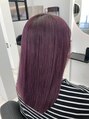 アグ ヘアー カート 稚内店(Agu hair qat) ピンクバイオレット ブリーチ2回後のお色味です。