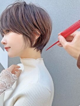 アイドットプラス 表参道(i.+omotesando) 小顔ふんわりショート簡単スタイリングブリーチなしカラーS14