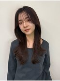 外ハネくびれレイヤー ロング