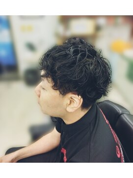 たか理容室 スパイラルパーマ