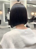 ミニボブ / 切りっぱなしボブ / コリアンブラック / 群馬太田