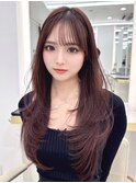 ワンカールレイヤー　ピンクカラー　【MAEUL luna 桔川】