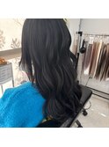 黒髪ロングヘアー