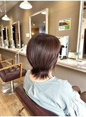 レイヤーグラデーションクラゲヘアー白髪ぼかしくすみカラー