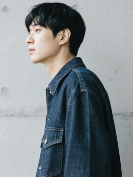 エイチ メンズ(H) スペインカールスパイキーショートブルーブラックフェザーパーマ