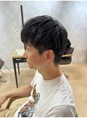 スパイキーショート/ブルーブラック/フェザーパーマ