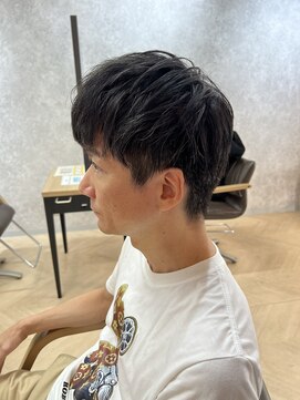 ラルス(Larus) スパイキーショート/ブルーブラック/フェザーパーマ