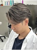 メッシュ/刈り上げ/メンズ/眉毛/センターパート/マッシュ