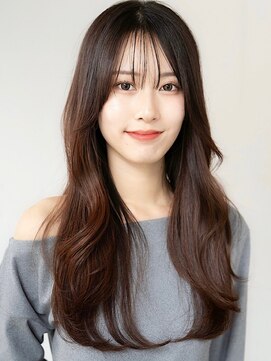 エインアンリー 明治神宮前(AIN.ANLY.) ◎デジタルパーマくびれカットコテ巻き風パーマ縮毛矯正韓国風