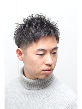 ヘアーアンドグルーミング ヨシザワインク(HAIR&GROOMING YOSHIZAWA Inc.) メンズビジネスショート爽やかツーブロアップバングスタイル
