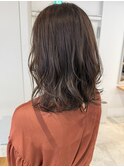秋ヘア/外はねボブ/ブラウンカラー