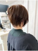 福山Caary20代30代40代50代60代ショートヘア小顔補正立体カット