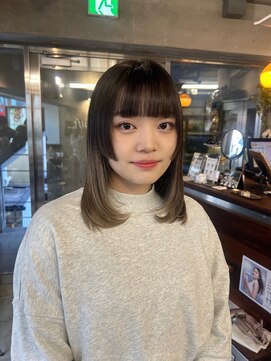 さらっとミディアムボブ＊姫カット