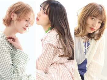 ヘアリゾート バレンタイン(hair+resort valentine)の写真/【口コミ多数☆女性stylistが多い】上品な艶感&肌に優しいハーブエキス配合カラーで健康でしなやかな髪に