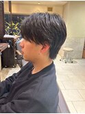 メンズカット/ナチュラルショート/毛流れ