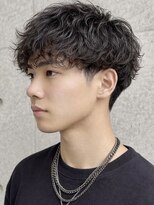 ヘッドストック(HEAD STOCK)&nbsp;シャドウパーマショートマッシュ波巻きツイストスパイラルメンズ