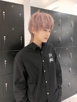 アース コアフュールボーテ 松本庄内店(EARTH coiffure beaute)&nbsp;ピンクグレージュハイトーンマッシュウルフ