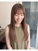 零秒女髪 千里丘店&nbsp;上品で艶やかな髪質改善ロングストレート艶髪美髪髪質改善カラー