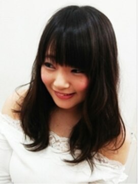 ヘアカフェ コトノハ(hair cafe Kotonoha) 【コトノハ】　フリンジバング　大人かわいい　ストレート