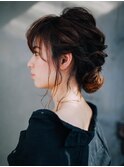 ミディアムシニヨン/20代/30代/40代/50代/西阿知/イオン倉敷