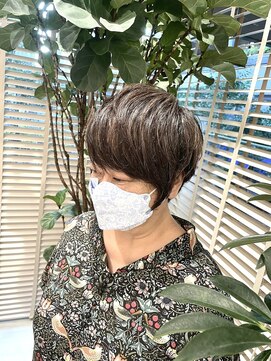 ステアケース 武蔵小杉店(stair:case) 武蔵小杉大人かっこいい脱白髪染めハイライトカラーグレージュ